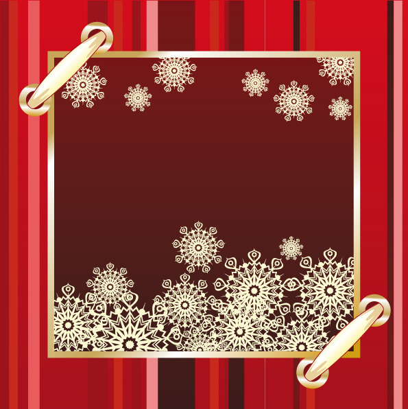 free vector Exquisite christmas photo frame vector